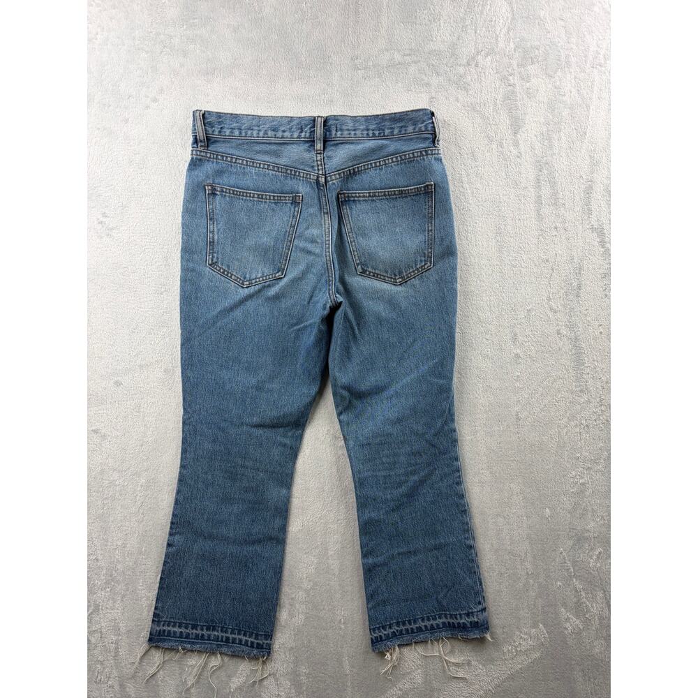 AGOLDE Sophie High Rise Raw Hem Crop Denim Jeans - Size 27 - Picture 4 of 9